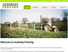 Tablet Screenshot of ackerleyfencing.co.uk
